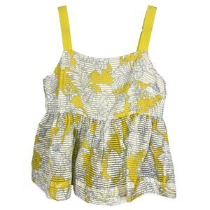 Paul & Joe Sister, Size 3 (US Size M), Yellow & White Babydoll Top, Flowy, Rare